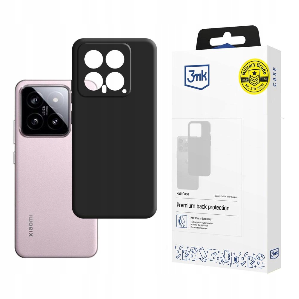 Matowe etui na Xiaomi 14 - 3mk Matt Case