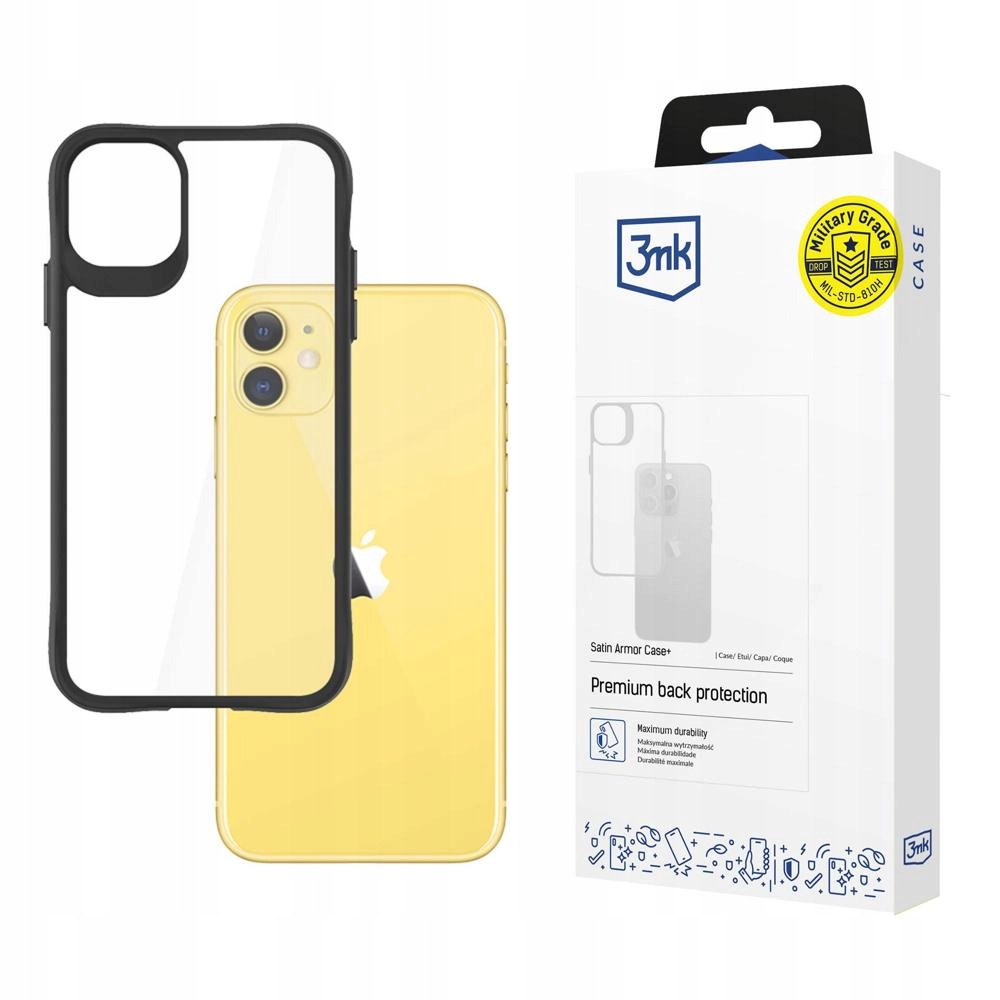 Satynowe etui na Apple iPhone 11 - 3mk Satin Armor Case+