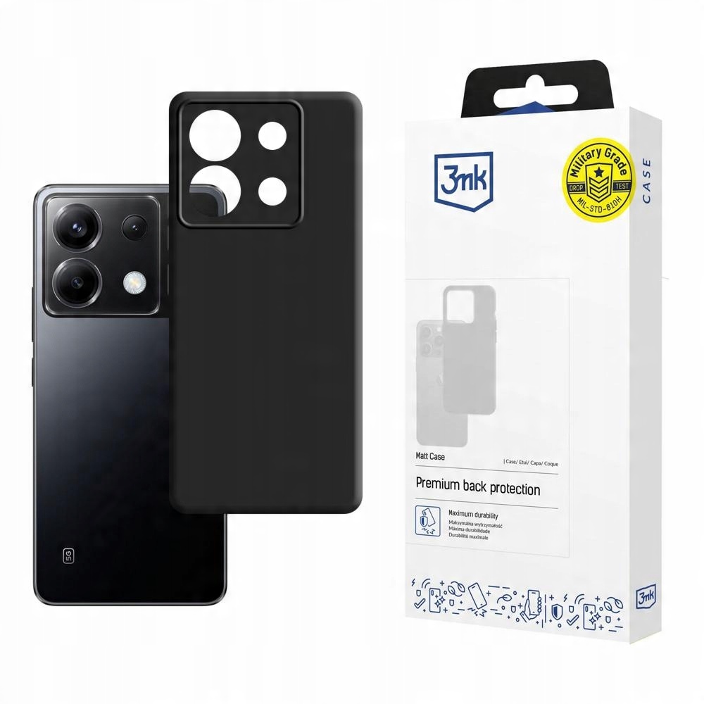 Matowe etui na Xiaomi Redmi Note 13 Pro 5G/POCO X6 5G - 3mk Matt Case