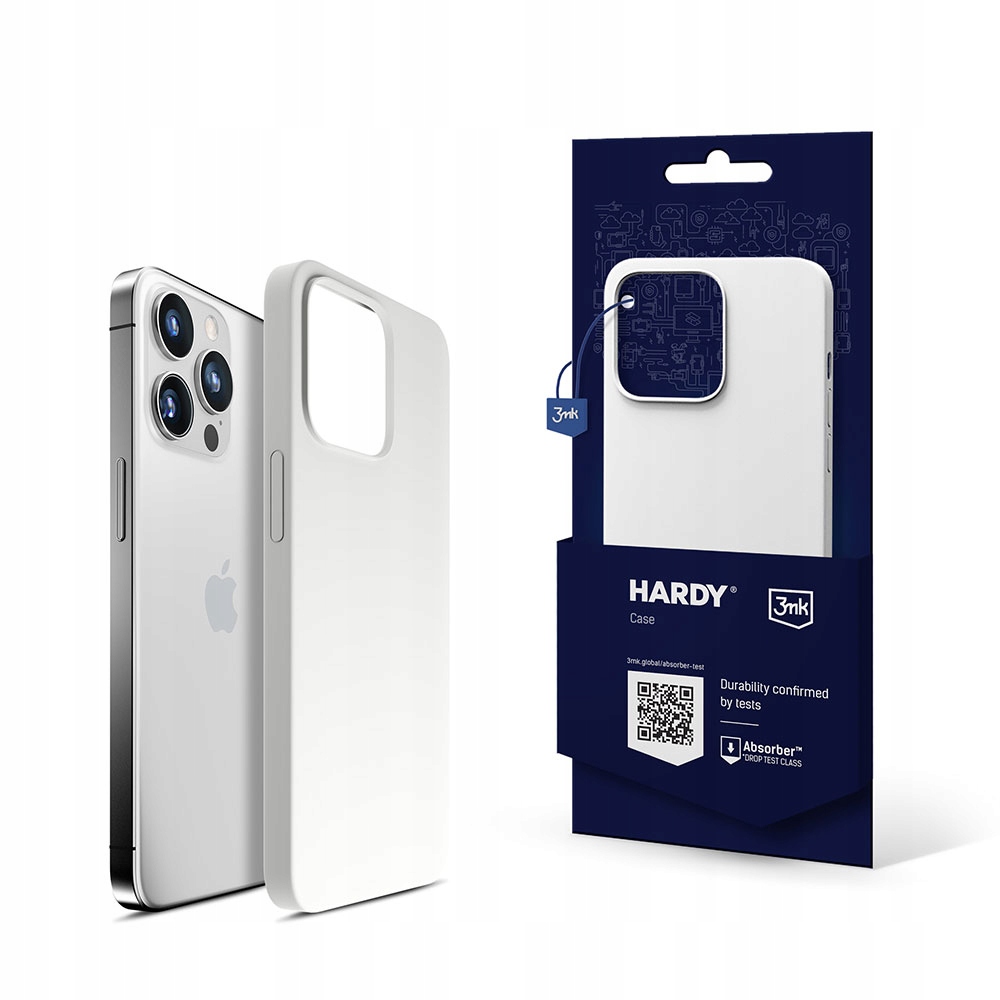 Etui na Apple iPhone 14 Pro Max - 3mk HARDY Silicone MagCase White