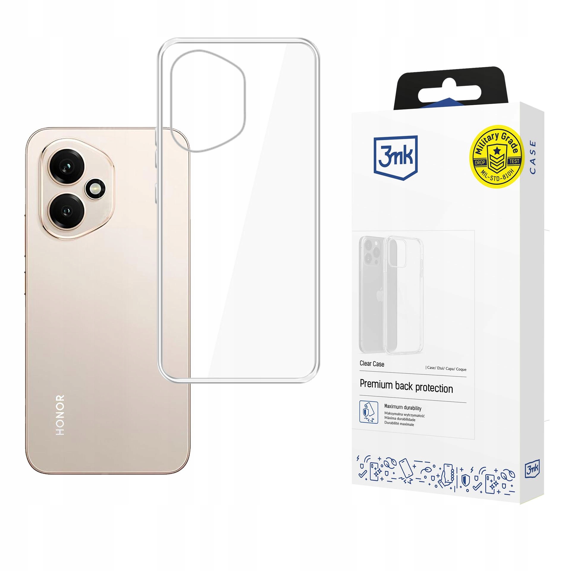 Silikonowe etui na Honor 400 - 3mk Clear Case
