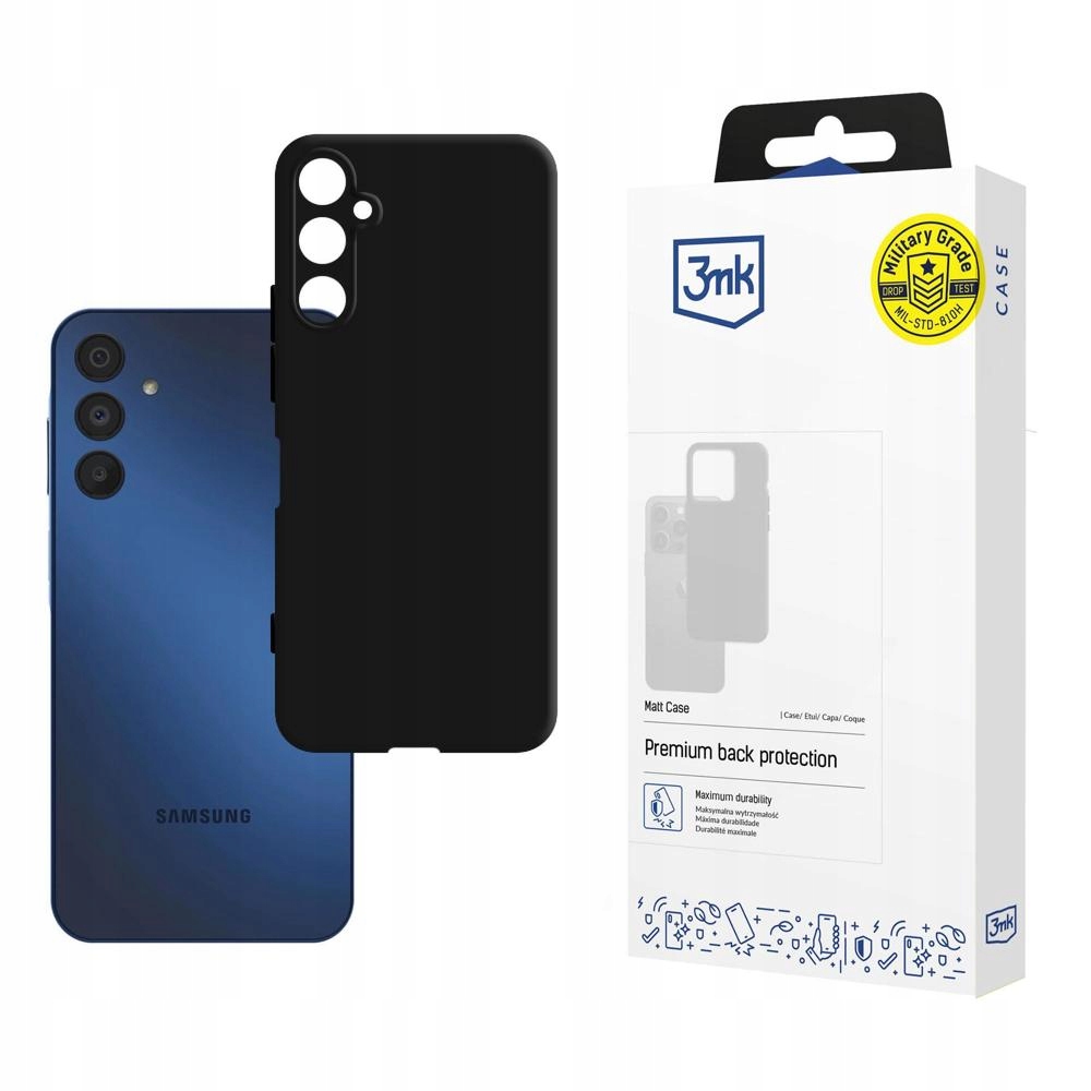 Matowe etui na Samsung Galaxy A15 5G - 3mk Matt Case