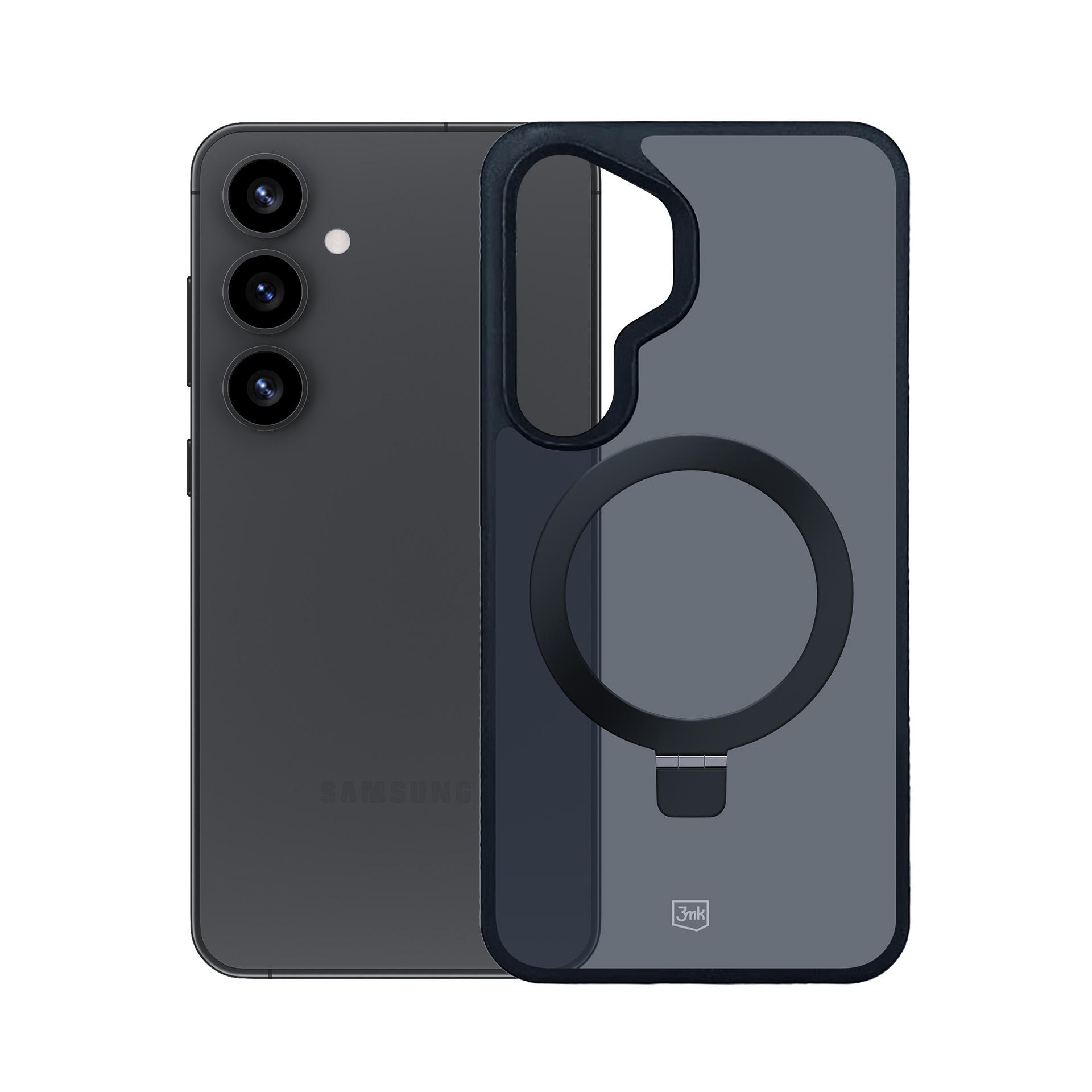 Etui z MagSafe na Samsung Galaxy S25 - 3mk Smoke Case Mag&Stand