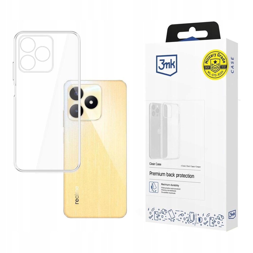 Silikonowe etui na Realme C53 - 3mk Clear Case