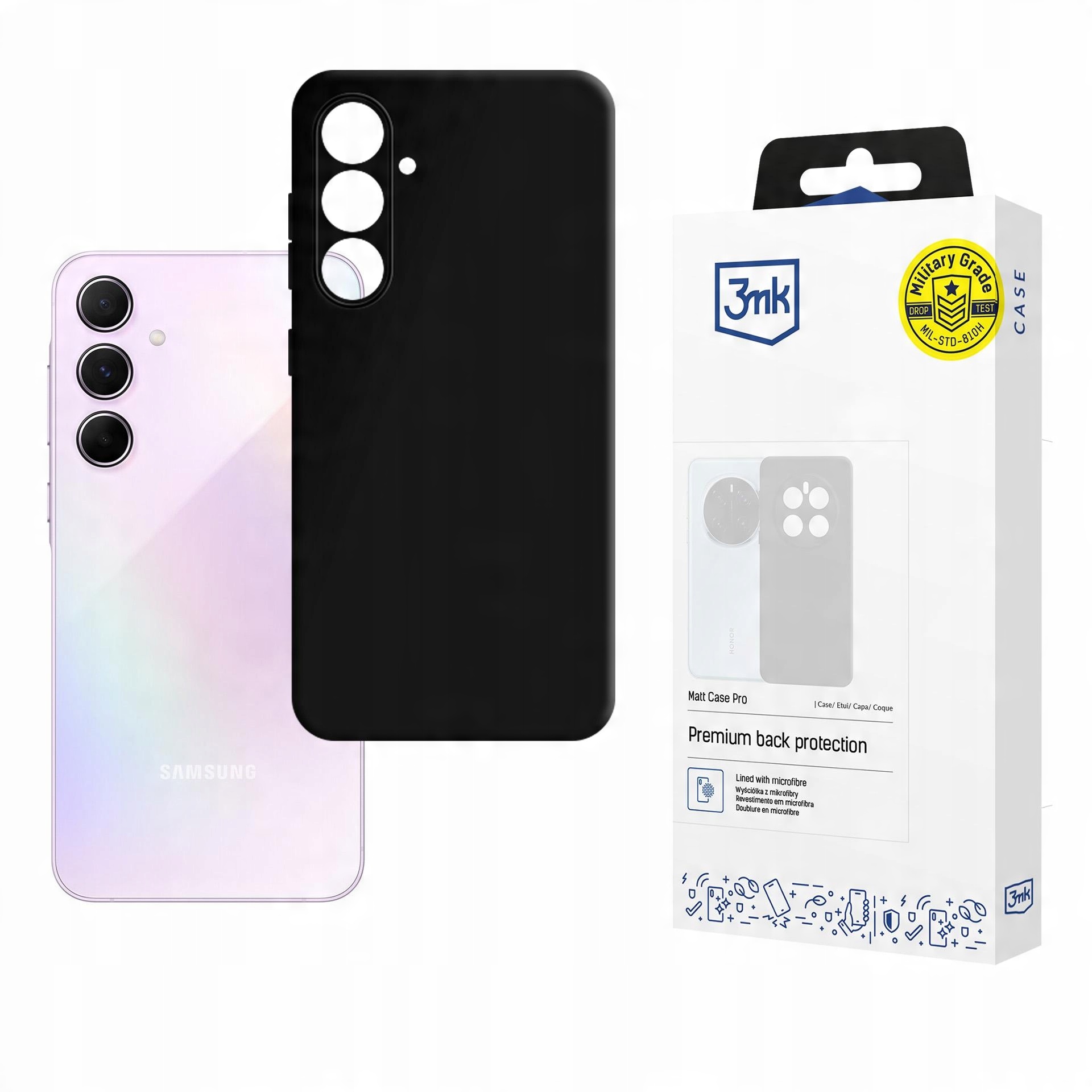 Matowe etui na Samsung Galaxy A55 5G - 3mk Matt Case Pro