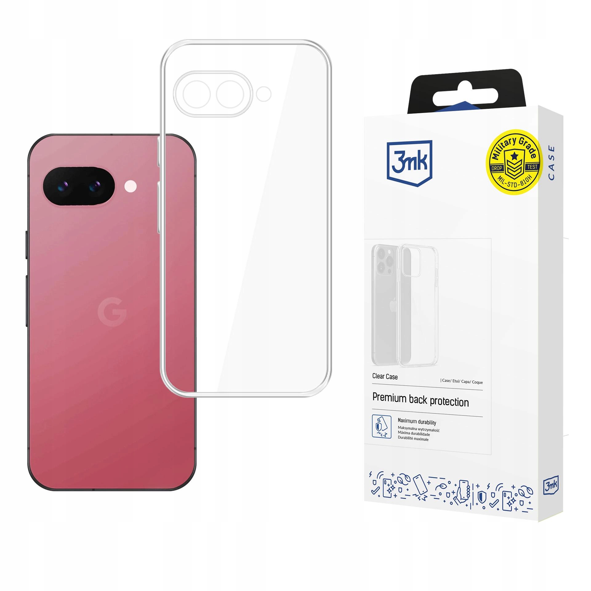 Silikonowe etui na Google Pixel 9A - 3mk Clear Case