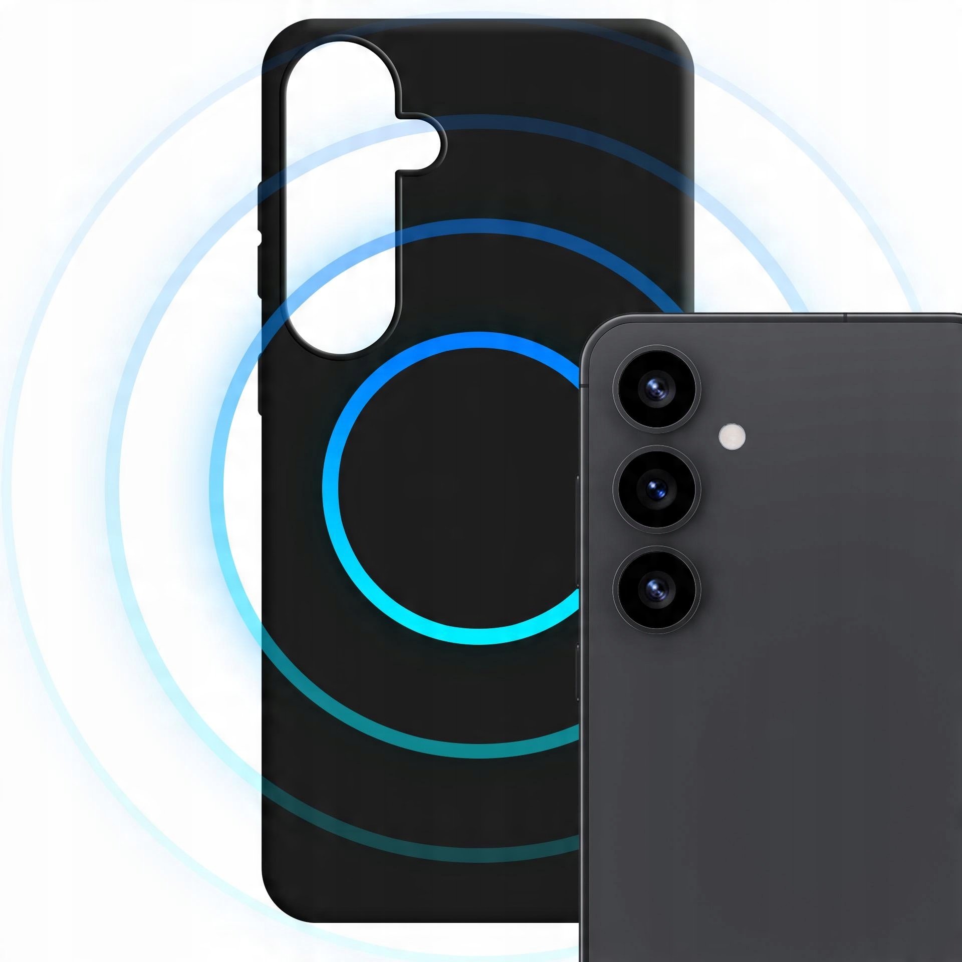 Czarne etui z MagSafe na tył do Samsung Galaxy S25+ - 3mk HARDY MagSilicone