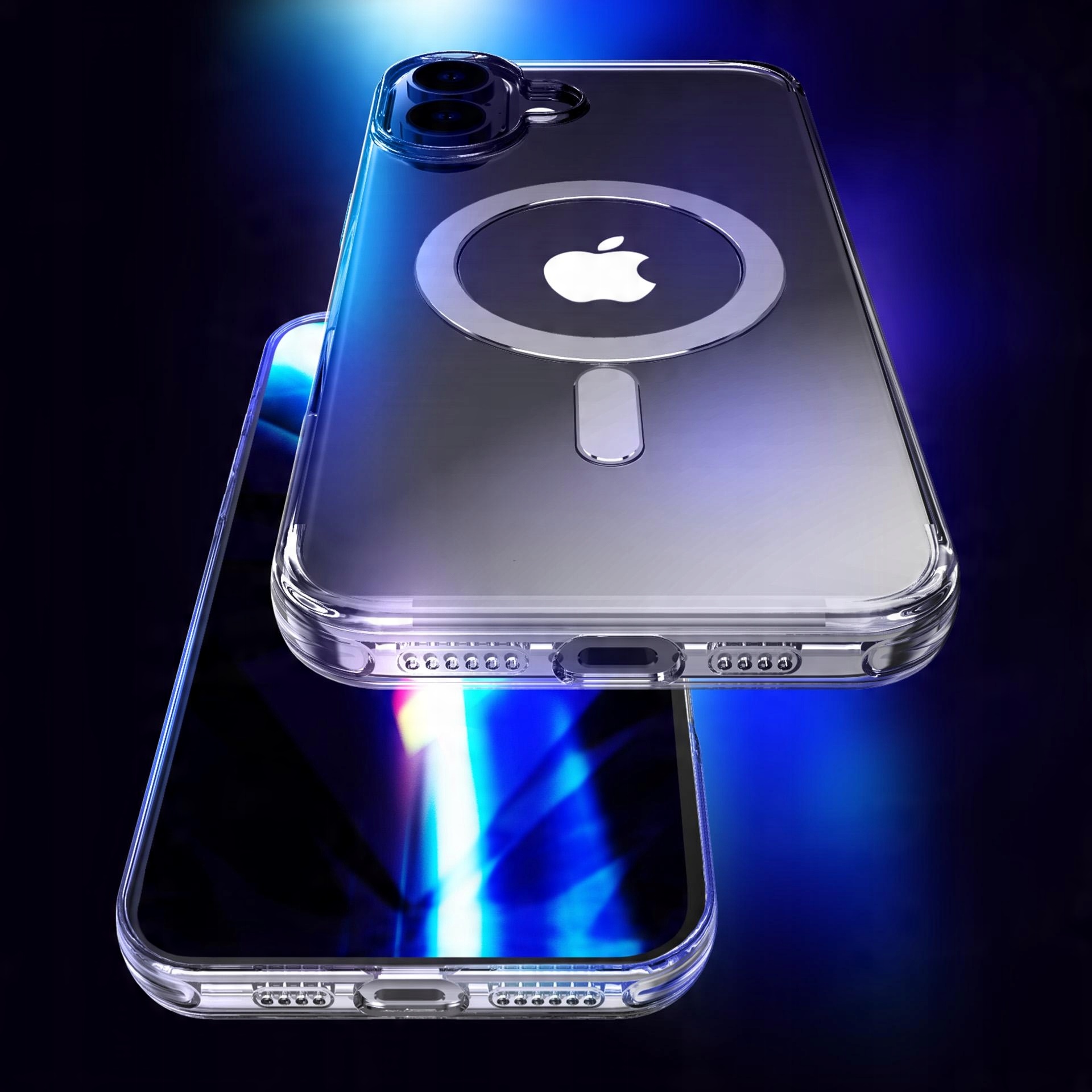 Nieżółknące etui MagSafe na tył do iPhone 16 Plus - 3mk EverClear Mag Case