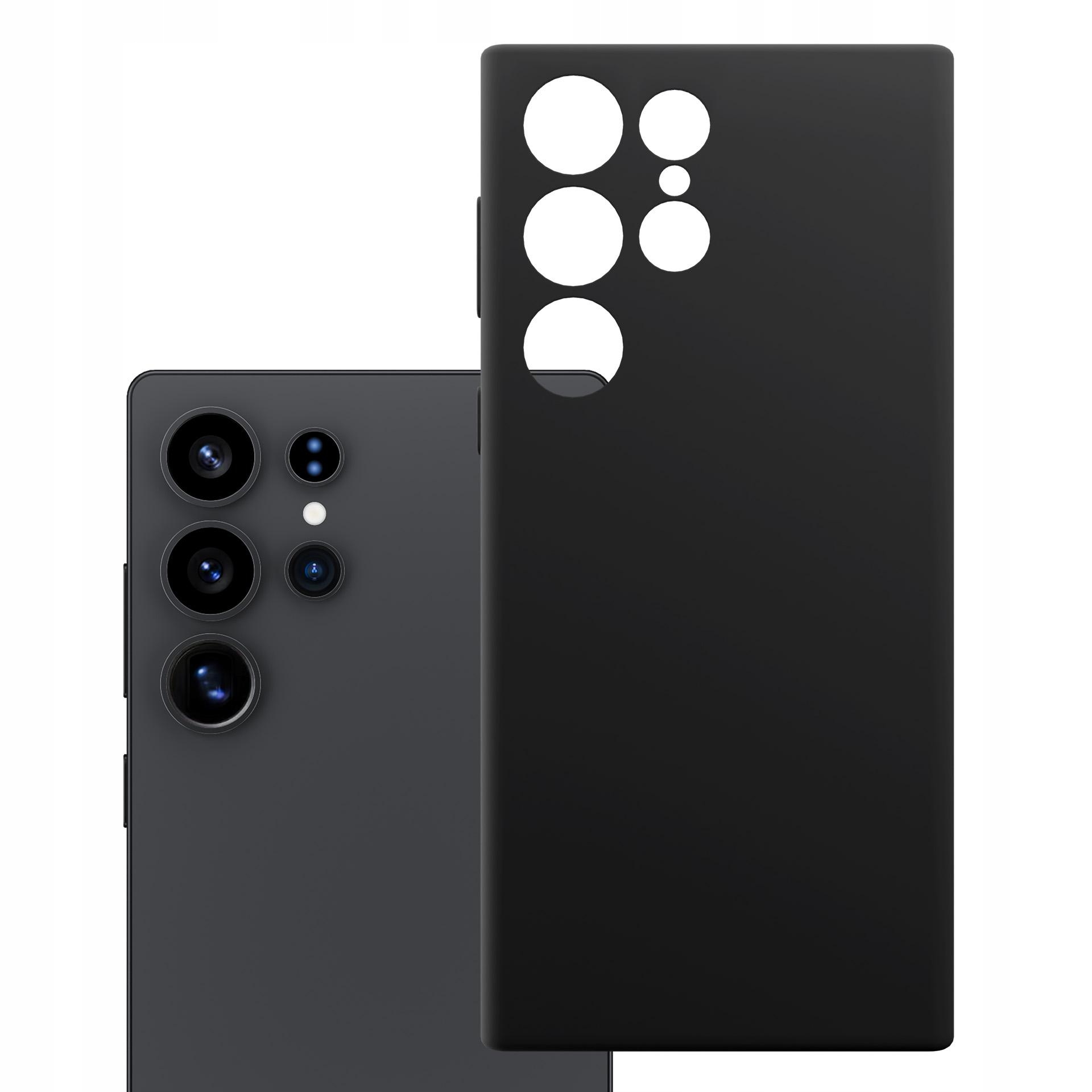 Czarne etui z MagSafe na tył Samsung Galaxy S24 Ultra 3mk HARDY MagSilicone