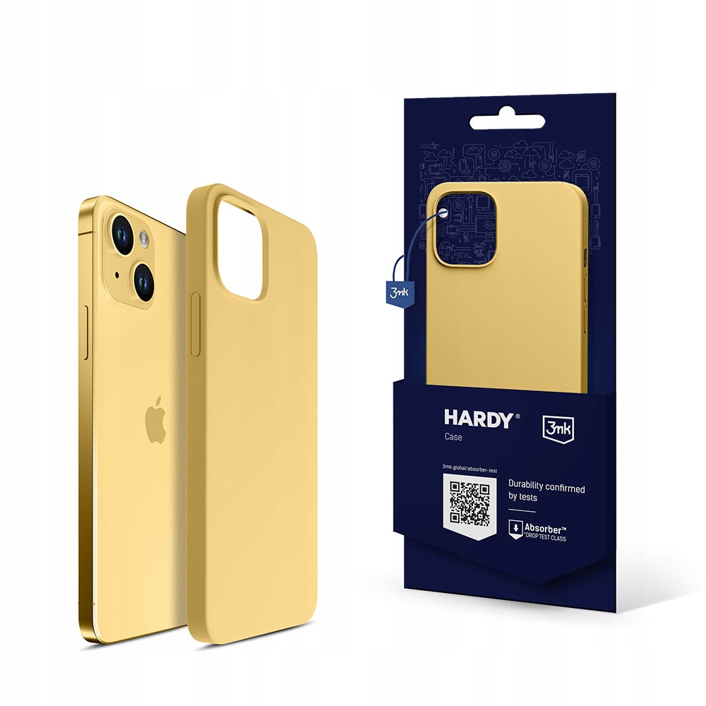 Etui na Apple iPhone 15 - 3mk HARDY Silicone MagCase Yellow