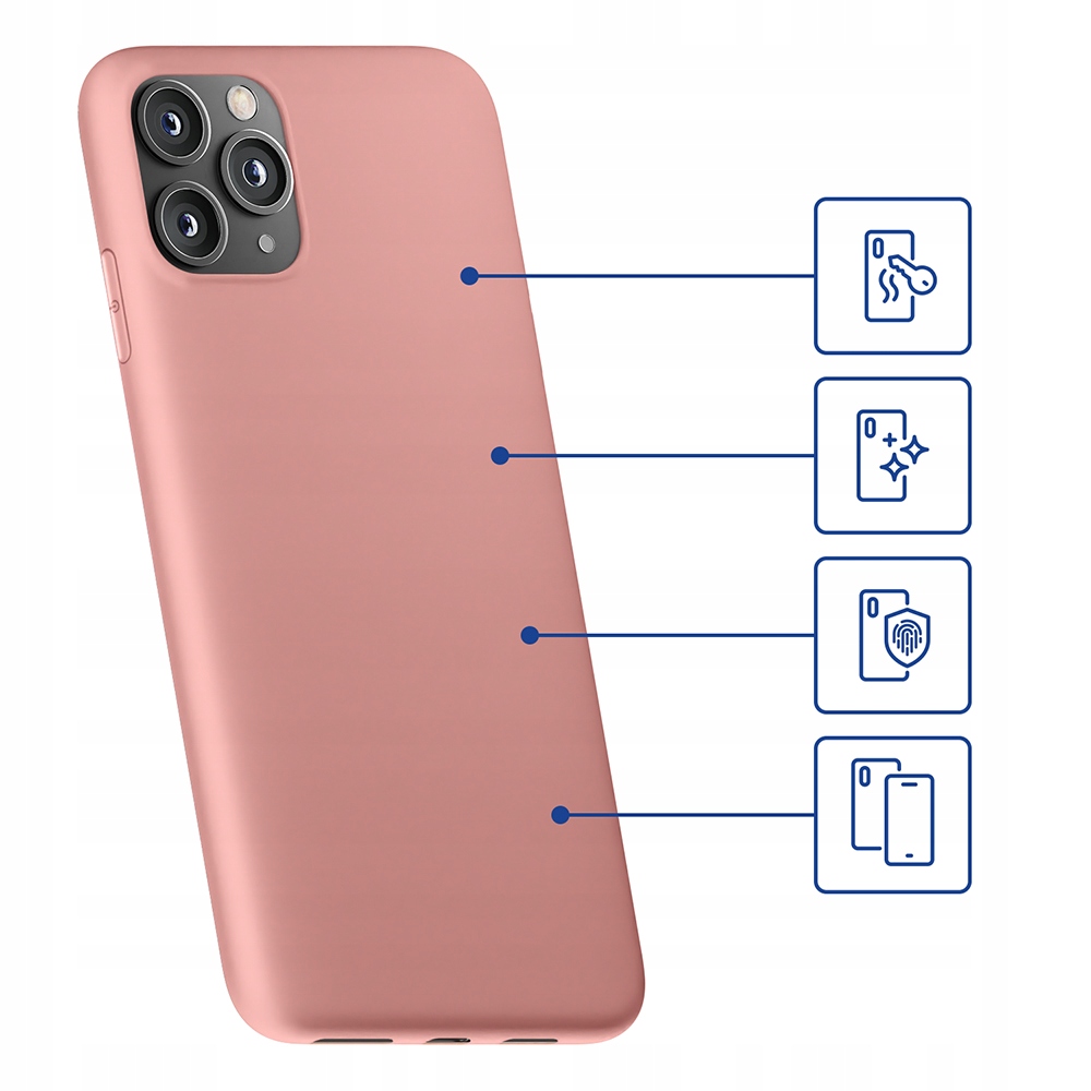 Matowe etui na Apple iPhone 14 Plus - 3mk Matt Case lyche