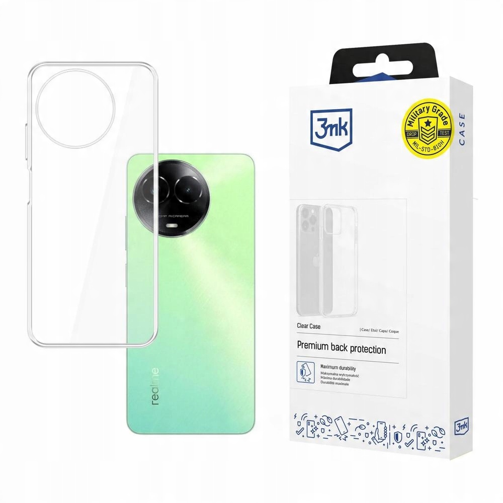 Silikonowe etui na Realme C67 5G - 3mk Clear Case