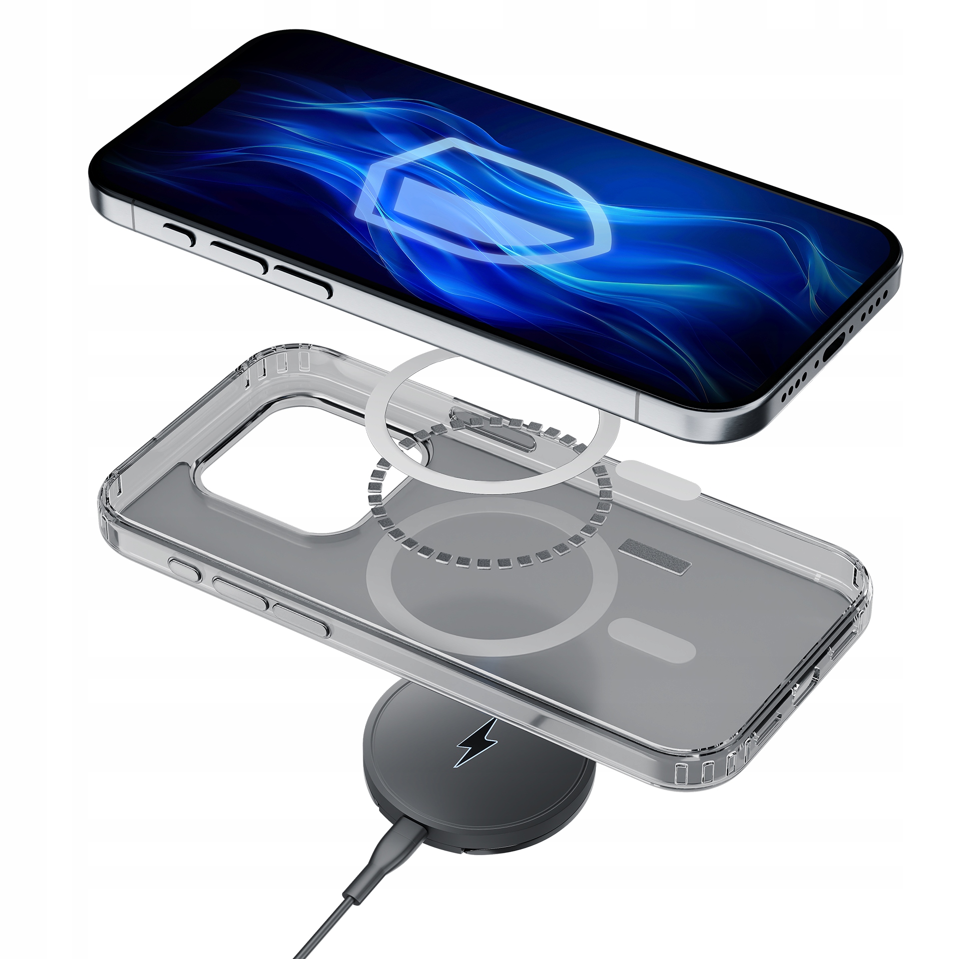 Etui z MagSafe na Apple iPhone 14 Pro - 3mk Frosty MagCase White