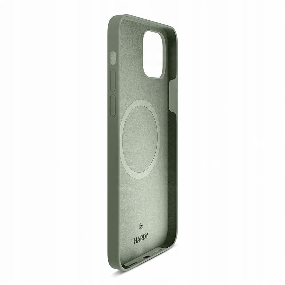 Etui na Apple iPhone 15 - 3mk HARDY Silicone MagCase Green