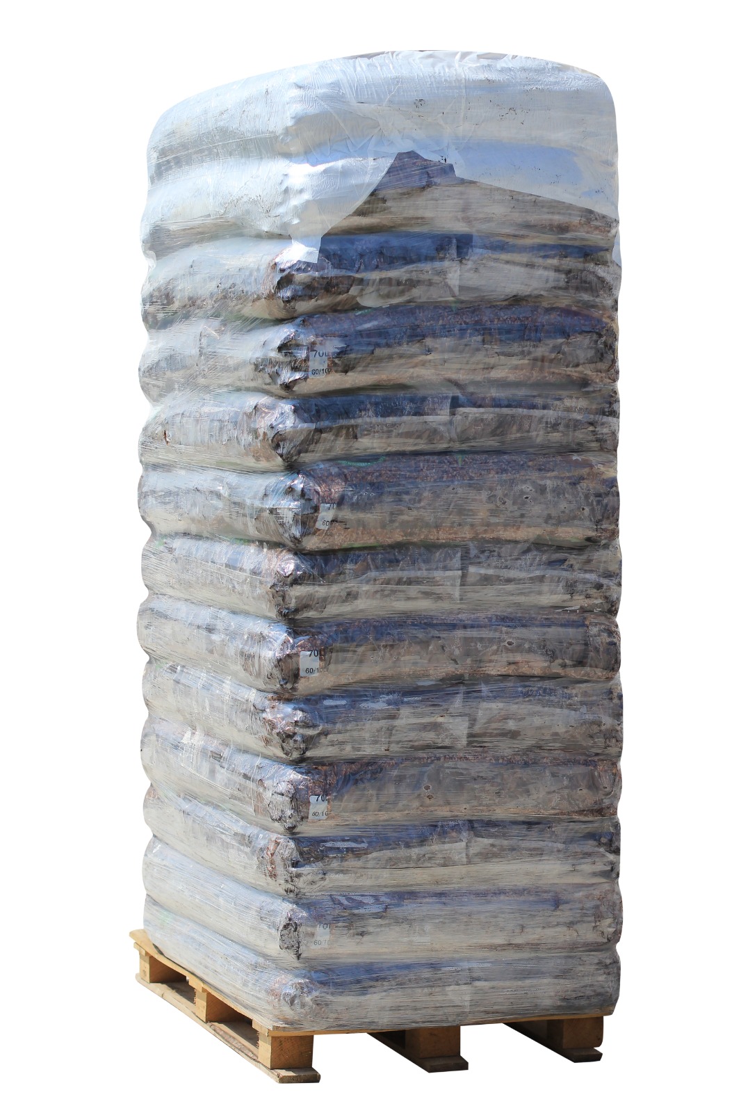 Scoarta de pin mediteranean Dr.Soil cu granulatia 40-60 mm, la sac de 70 litri , palet 39 saci x 70 L, pentru gradina