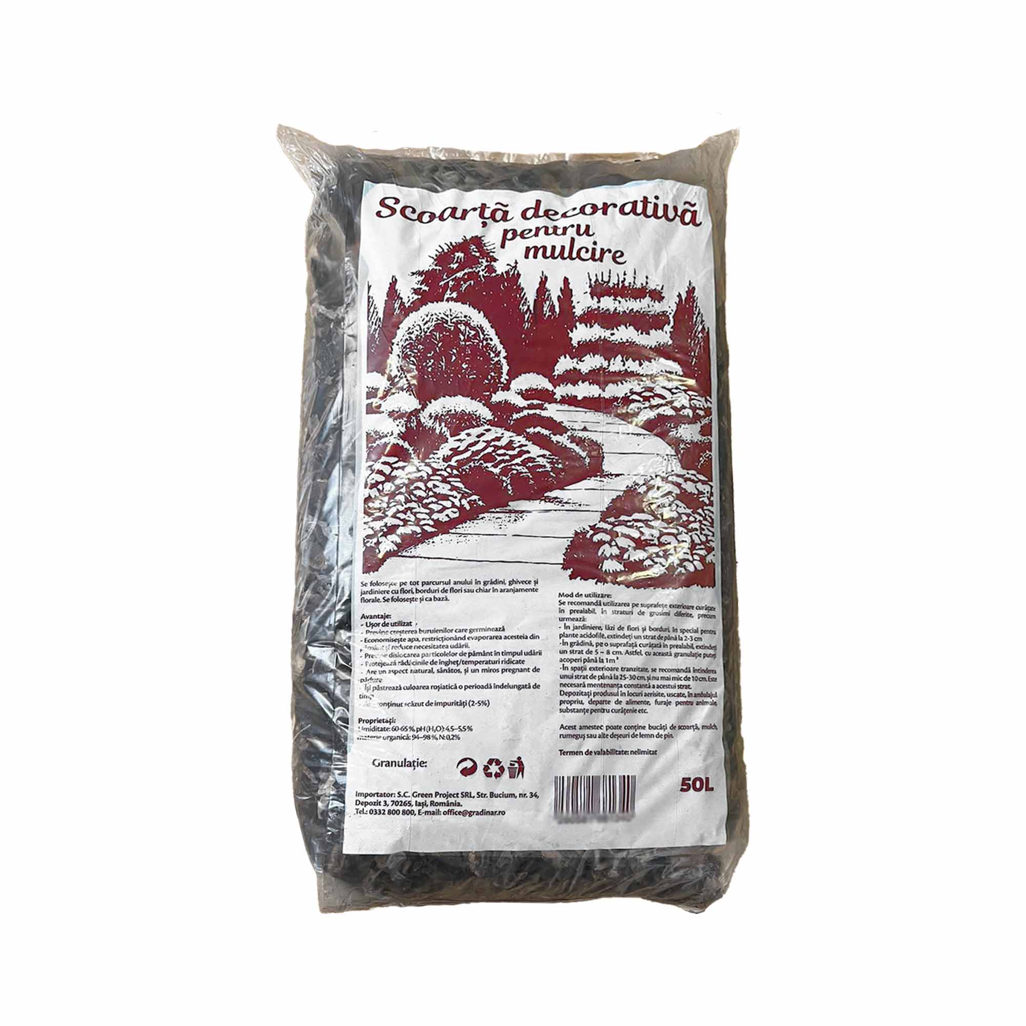 Scoarta decorativa de pin, 0-15 mm, 50 l — imaginea 1