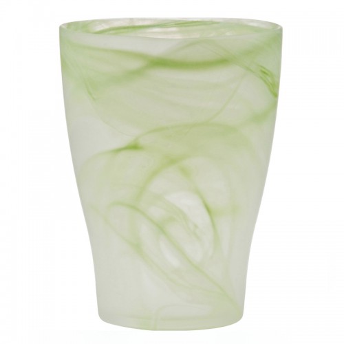 Mască de ghiveci Scheurich grass twirl pentru orhidee, sticlă, 13 cm, verde