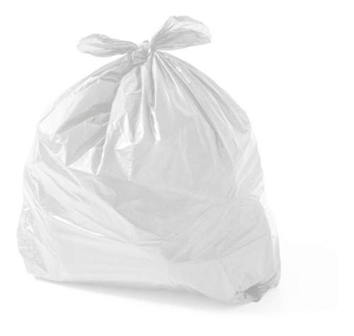 Saco De Lixo 100 Litros Reforçado P4 - 20 Unidades Cor Branco (pacote 4kg 90x100 0,08Micras) 0,8kg