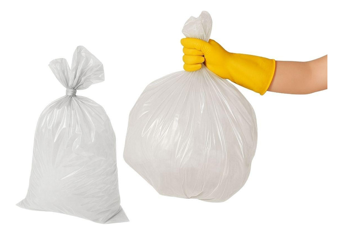 Saco De Lixo 40 Litros Reforçado P1 - 50 Unidades Cor Transparente (pacote 1,8kg 58x63 0,08Micras) 0,9kg