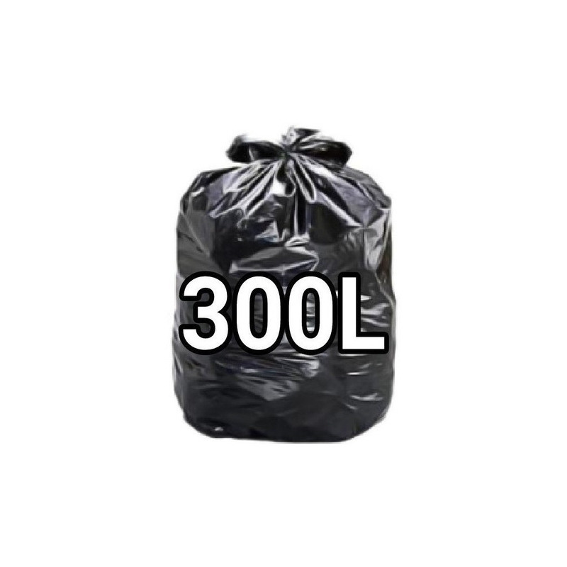 Sacos De Lixo 300 Litros Super Reforçado Cor Preto 50un