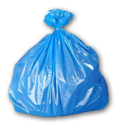 Saco De Lixo 100 Litros Reforçado P4 - 150 Unidades Cor Azul (pacote 4kg 90x100 0,08Micras) 4kg