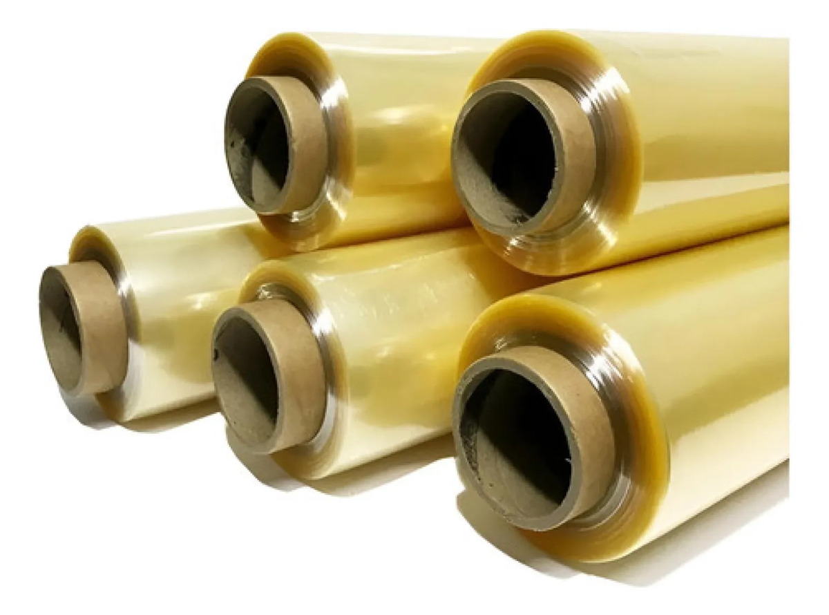 Rolo Filme Pvc Guarufilme 28x100 Metros Bobina Transparente