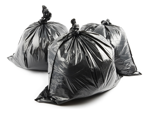 Kit Saco De Lixo 100 + 60 Lts Super Reforçado Preto