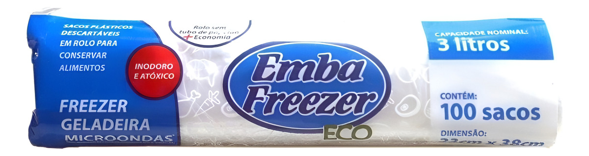 Sacos Plásticos Para Conservar Alimentos 3l Embafreezer