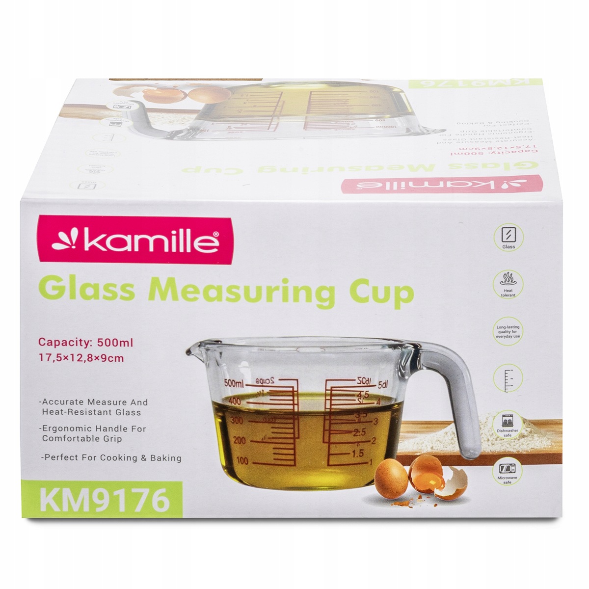 Miarka kuchenna KAMILLE KM-9176 500 ml do gotowania i pieczenia