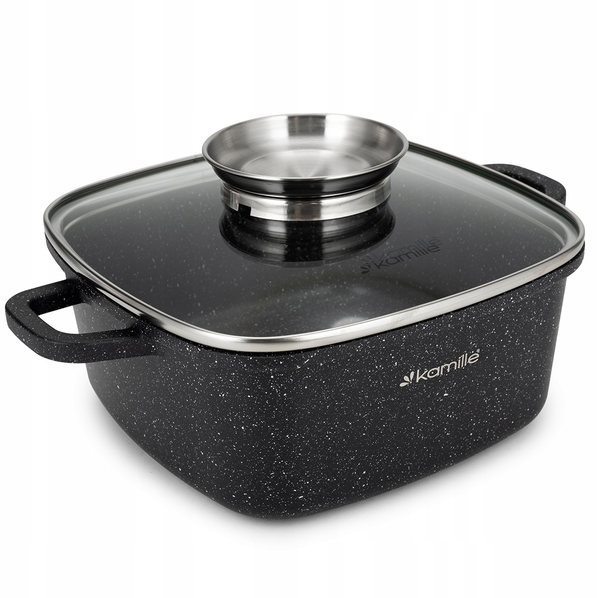 Odlewany aluminiowy korpus garnka kwadratowego Kamille KM-4445