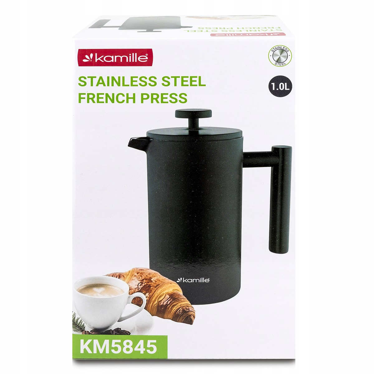 French Press Kamille KM-5845 w eleganckim pudełku prezentowym
