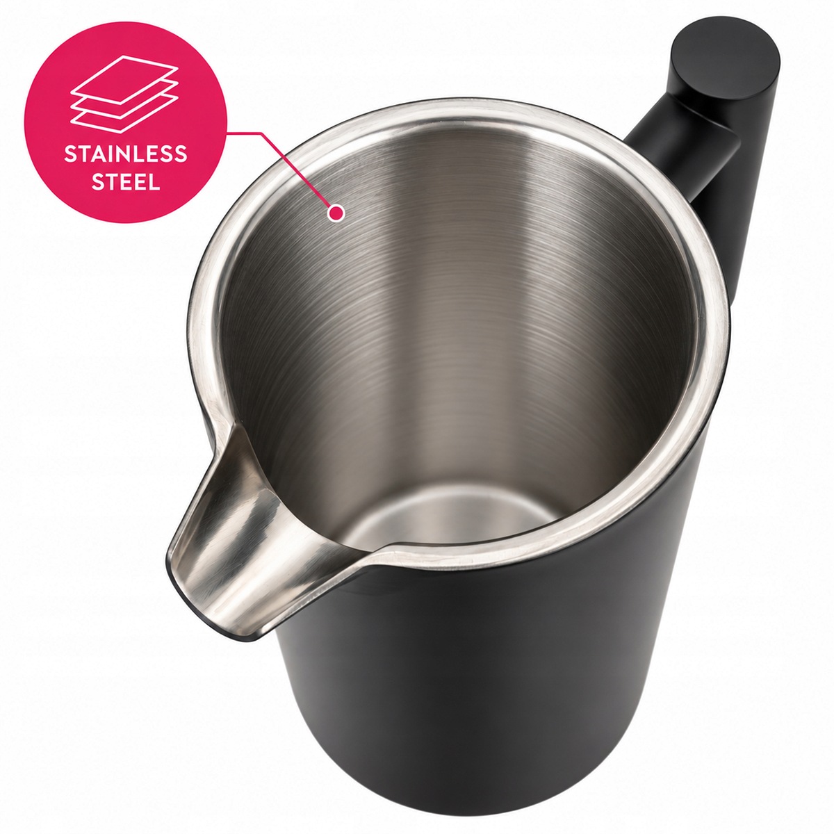 French Press Kamille KM-5845 z metalowym filtrem tłokowym