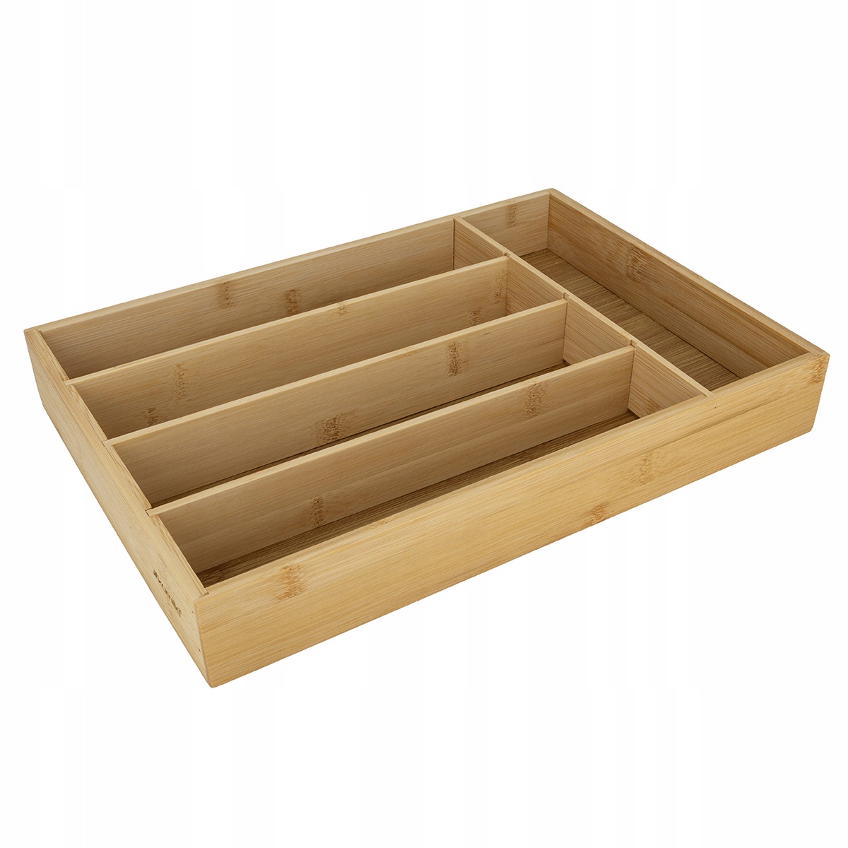 Bambusowy organizer na sztućce Kamille o wymiarach 36 × 25 × 5 cm