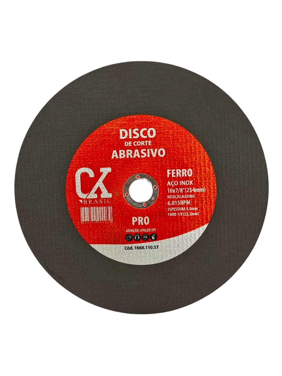 Disco De Ferro e Aço Inox 254x2,0x22,23mm 10 Polegadas Ck | CKBRASIL