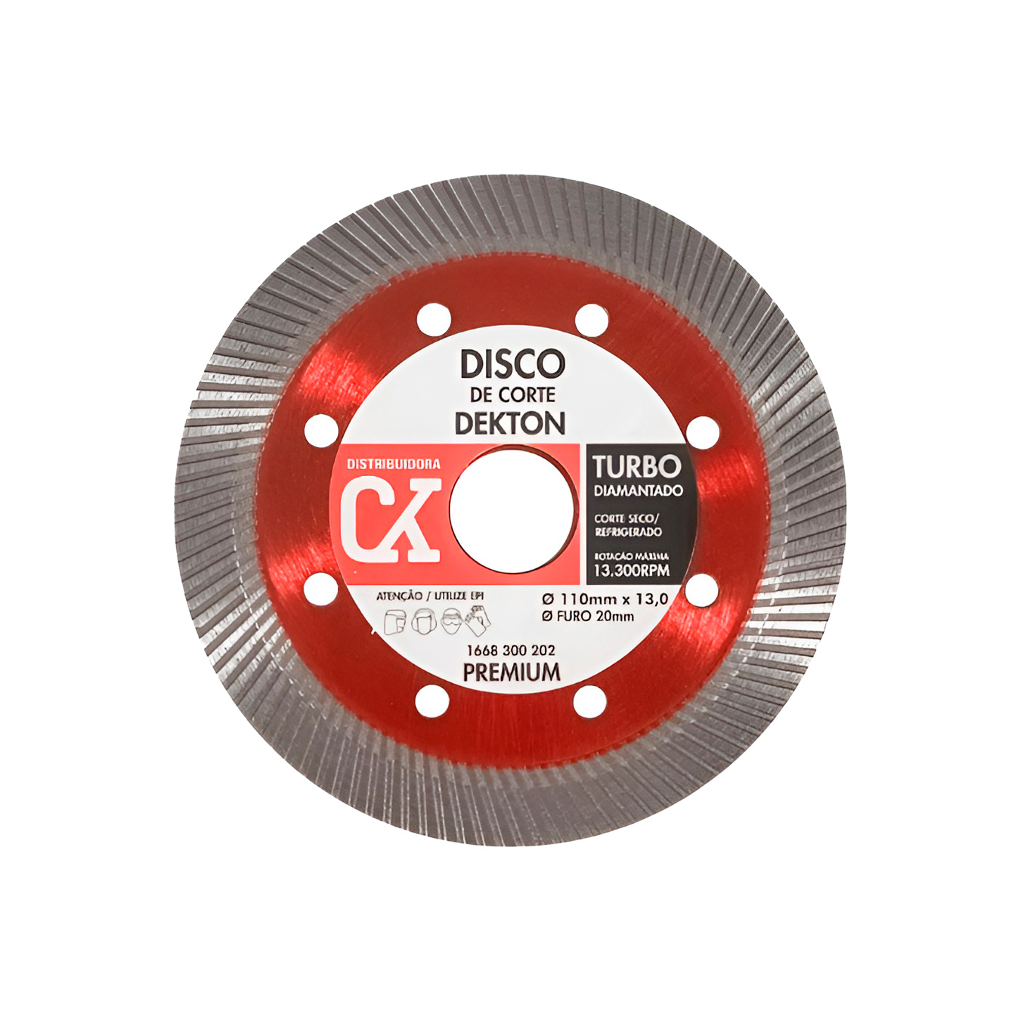 Disco Diamantado Raiado Fine 110 x 1,2 x 13mm Linha Premium - Ck Brasil | CKBRASIL