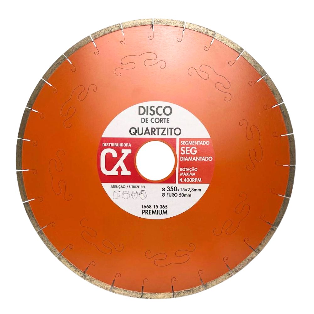 Serra de Quartzito 350mm Premium Importada Laranja | CKBRASIL