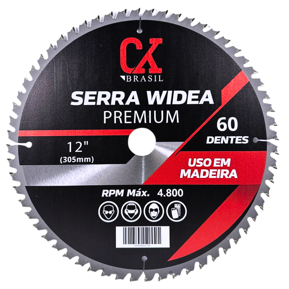 Disco Widea de Madeira 12" 305mm 60 Dentes Linha Premium - CK Brasil | CKBRASIL