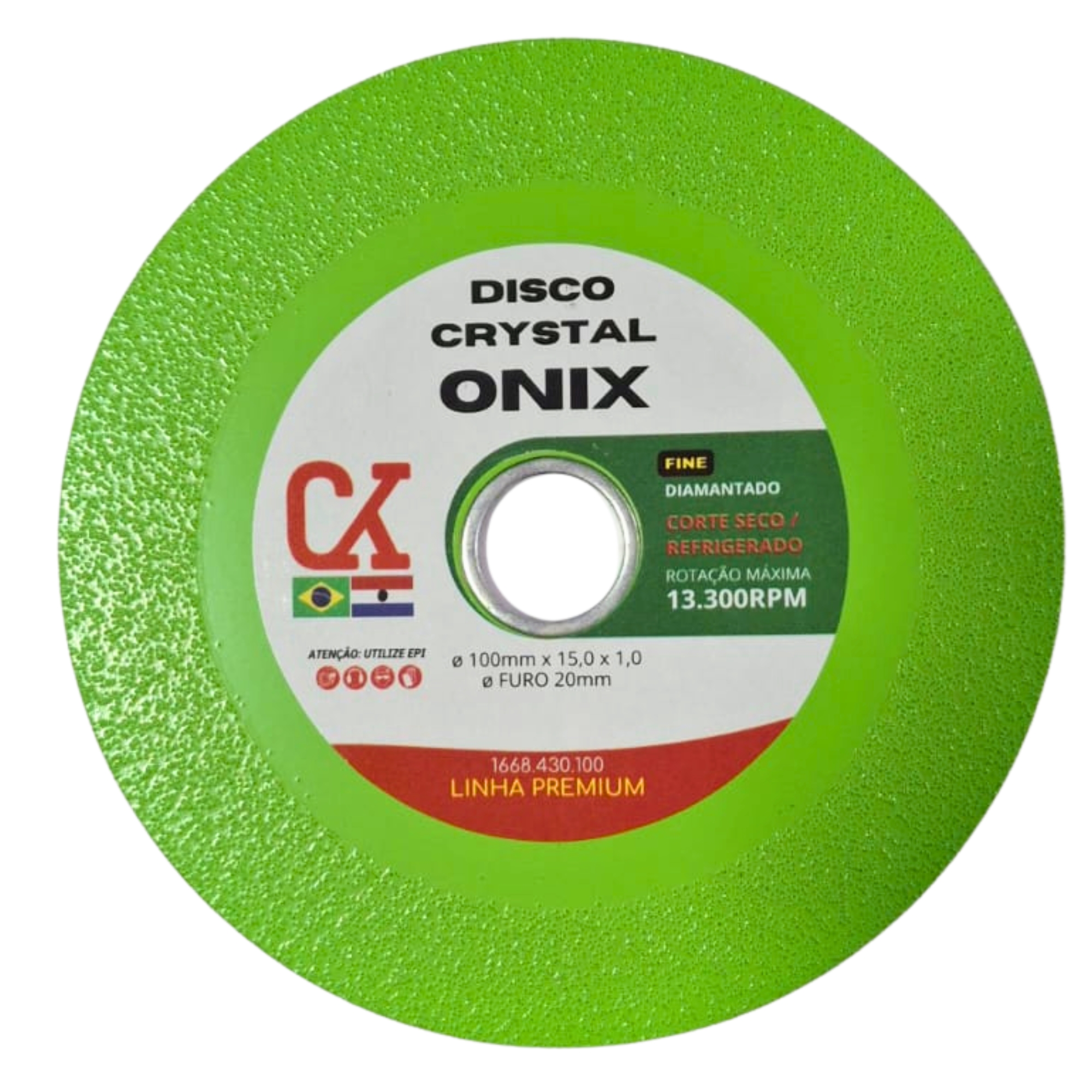 Disco Crystal para Onix Fine 100x15mm Premium | CK Brasil | CKBRASIL