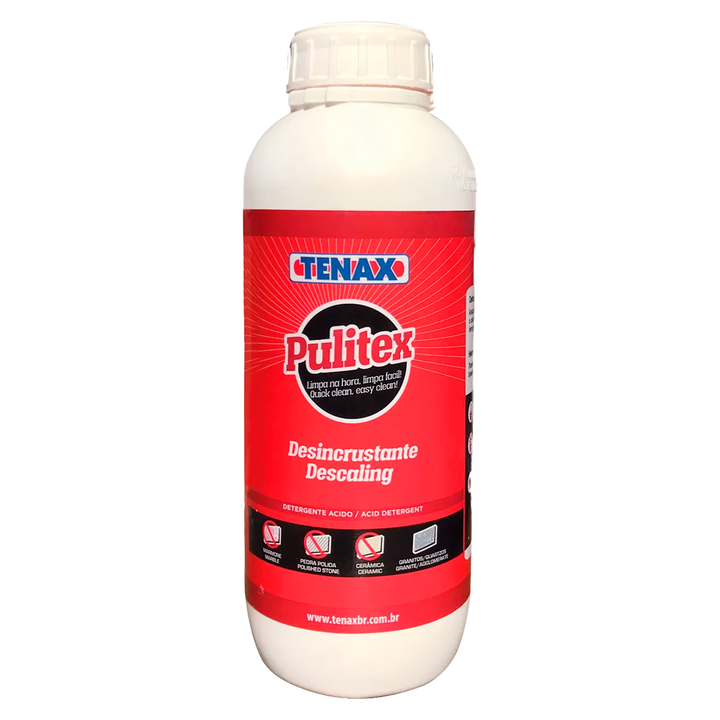 Desincrustante Descalcificante Pulitex Detergente 1L - Tenax | CKBRASIL