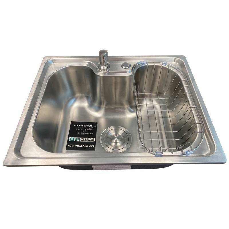 CUBA BRCUBAS - GOURMET AÇO INOX ESCOVADO 620x430x210 C/ ACESSÓRIOS | CKBRASIL