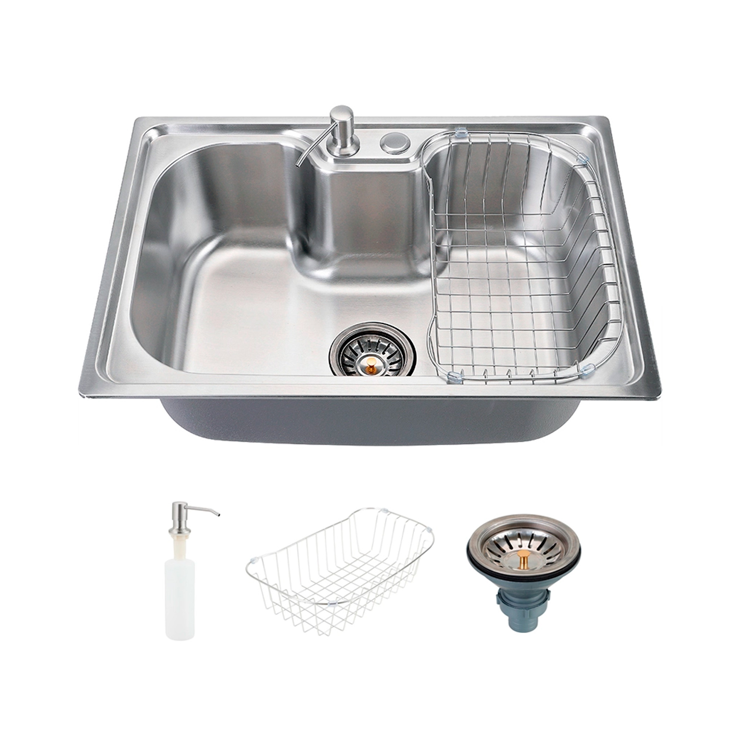 Cuba em aço inox Goumert Aço 201 Ck 620X430X210MM C/Acessórios | CKBRASIL