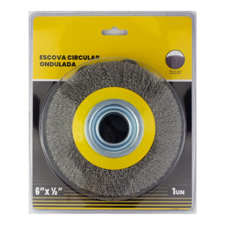 Escova de Aço Circular Ondulada | CKBRASIL