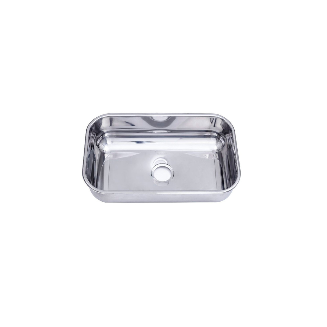 Cuba 01 Pia Inox 17mm 46x30x17 - Alto Brilho - Aço 430 - Tecnocuba | CKBRASIL
