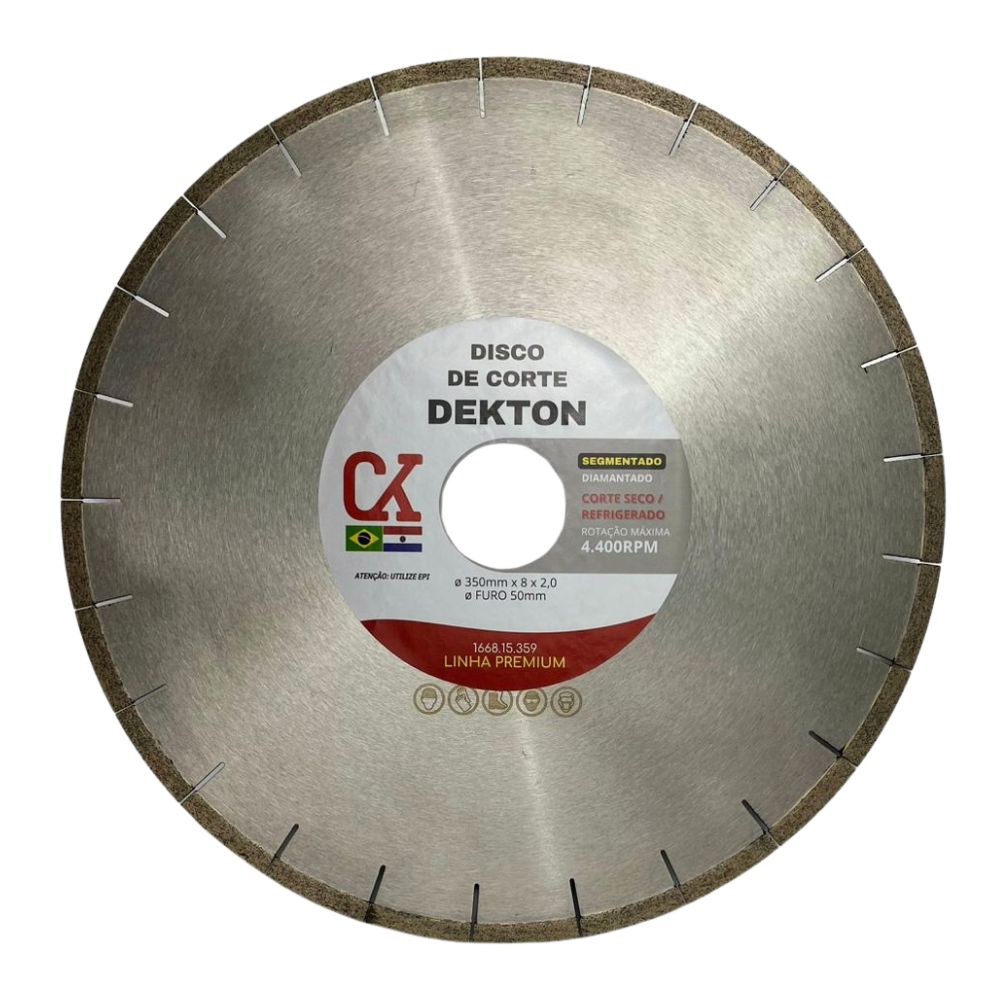 Serra Diamantada 350mm Linha Premium Dekton 2,8 Ck | CKBRASIL