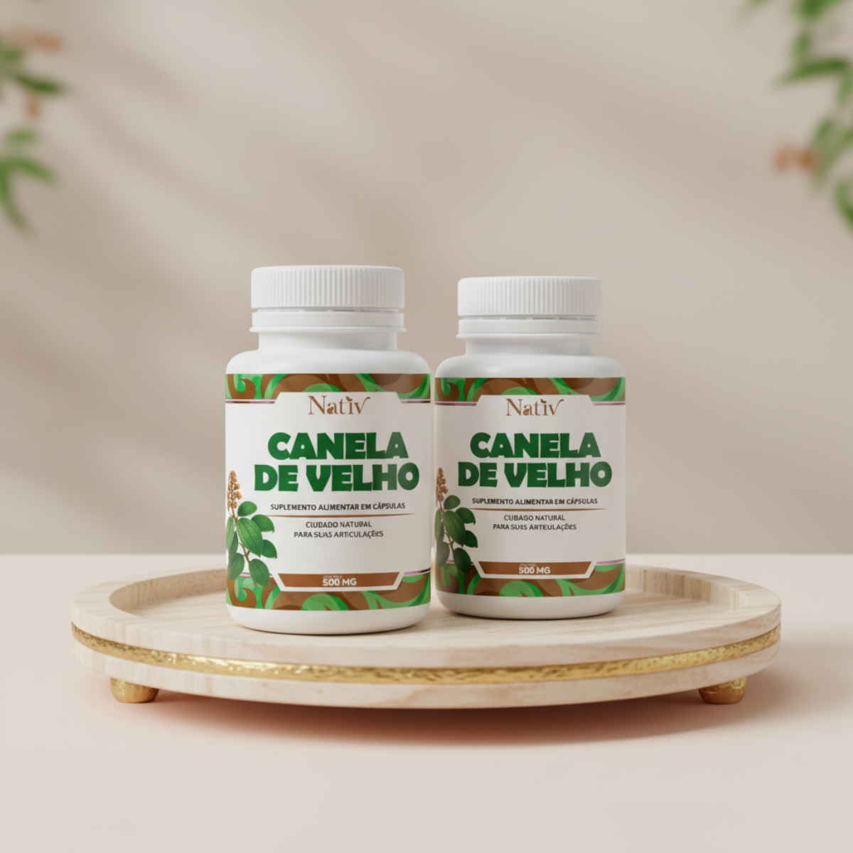 Kit 2 Canela De Velho 500mg 240 Cápsulas Dores Muscular