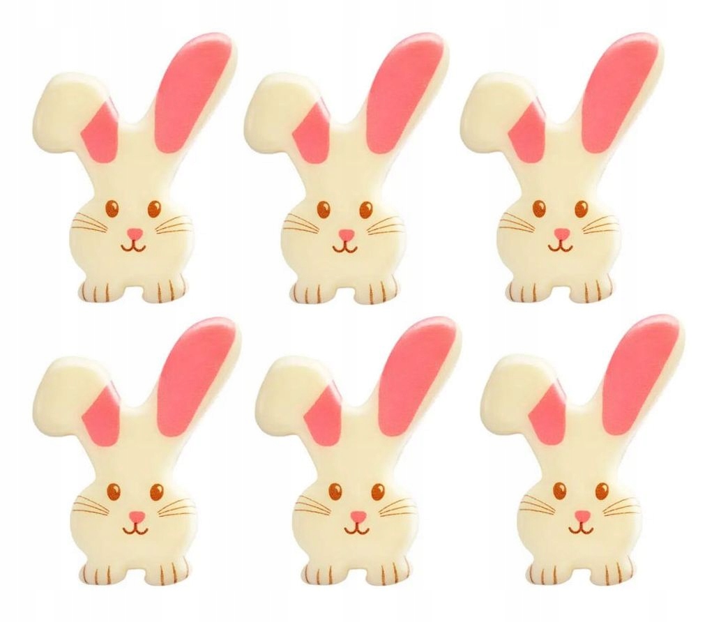 dekoracje czekoladowe Wielkanoc króliczki