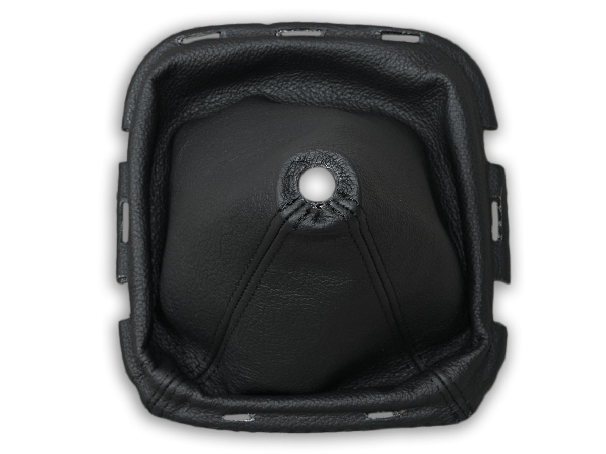 thumbnail image 2 of Nissan Navara D40 (2005-2009) Leather Gear Shift Gaiter With Red Embroidery – Includes Frame 2 of 6