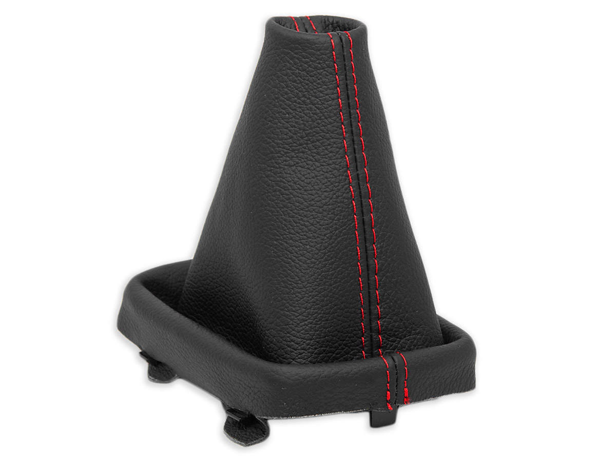 thumbnail image 2 of Real Suede Manual Gear Gaiter With Red Stitching – Fits Audi A3 8P 2004-2012 – Custom Made – Aforce Auto 2 of 3
