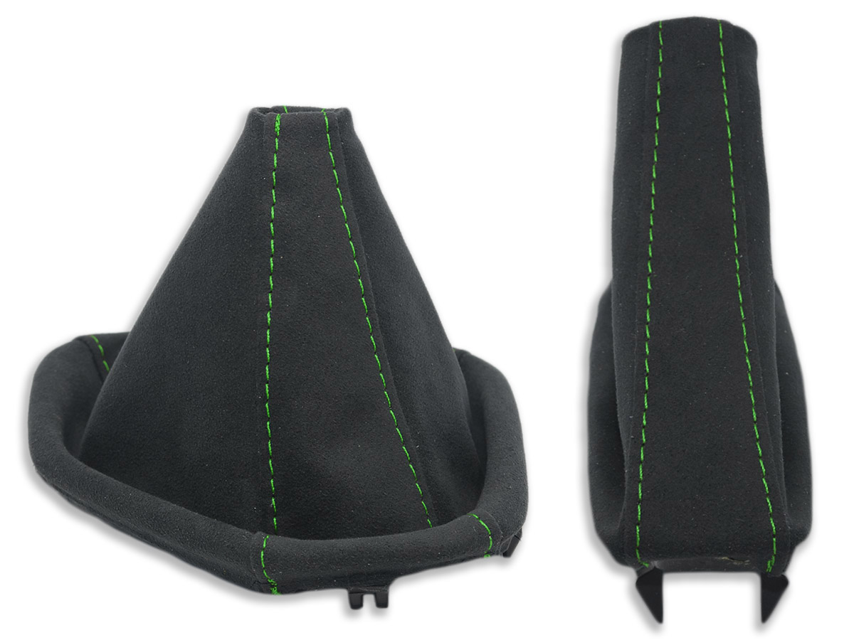 FOR BMW E39 automatic 95-03 GEAR SHIFT BOOT + HANDBRAKE GAITER LEATHER s.RED