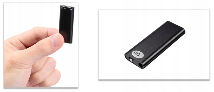 MINIATUROWY SZPIEGOWSKI DYKTAFON PENDRIVE USB 8GB